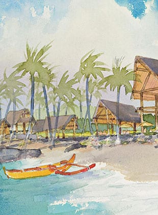 Kona Village Resort on the Big Island of Hawaii Damaged by Tsunami