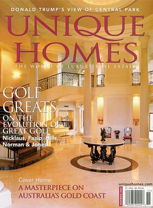 unique homes magazine cover